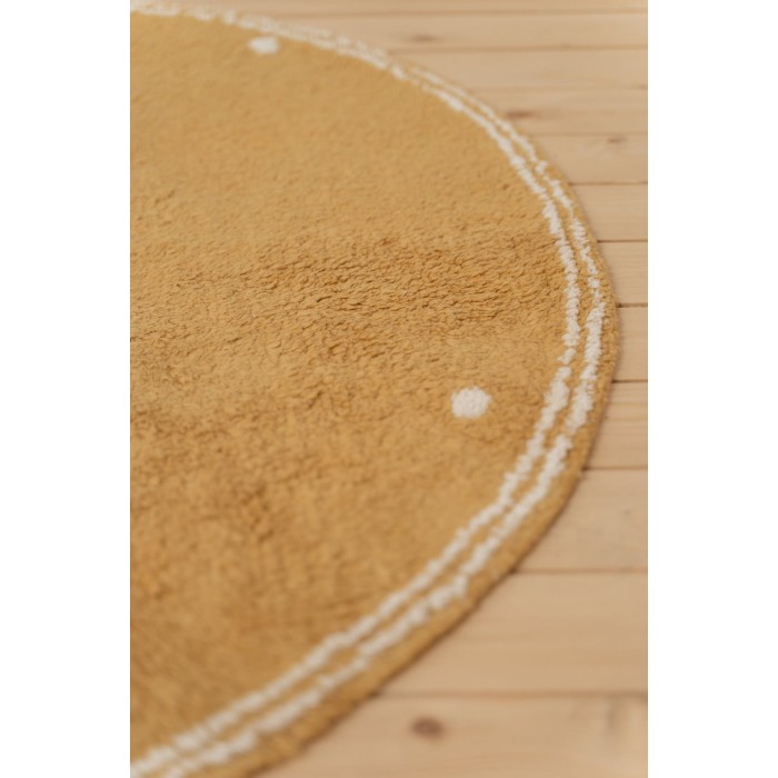 Covor - 110 cm - DOT - Cerc - Pure Ochre - Little Dutch