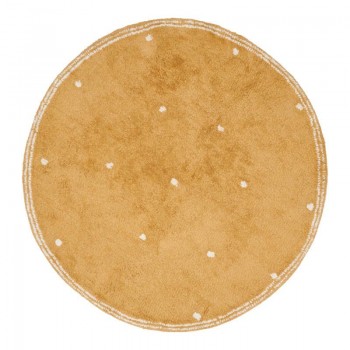 Covor - 110 cm - DOT - Cerc - Pure Ochre - Little Dutch