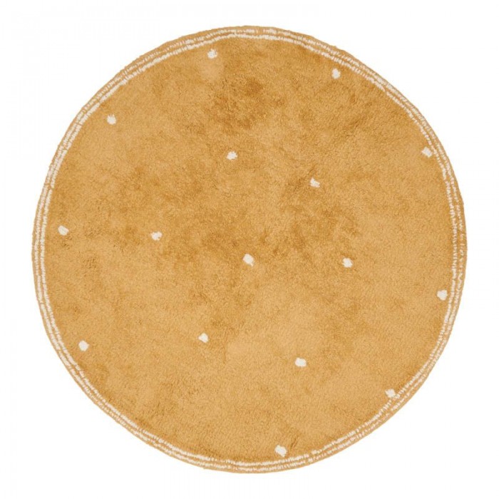 Covor - 110 cm - DOT - Cerc - Pure Ochre - Little Dutch