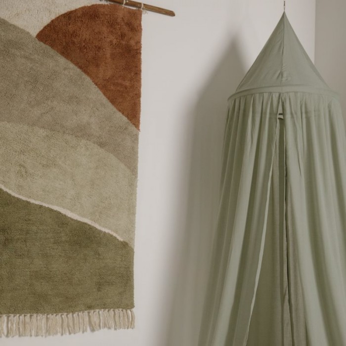 Covor - 130 x 90 cm - Horizon Olive - Little Dutch