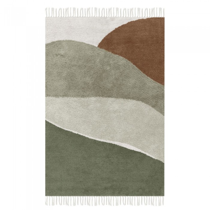 Covor - 130 x 90 cm - Horizon Olive - Little Dutch