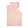 Lenjerie pentru patut - 100 x 140 cm - Ocean Pink - Little Dutch