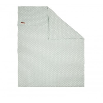 Husa din bumbac pentru pilota - 80 x 80 cm - Lily Leaves Mint - Little Dutch