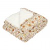 Patura din bumbac dublata cu plus - Vintage Little Flowers - Little Dutch