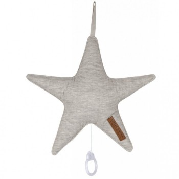 Decoratiune muzicala pentru bebelusi - stea - Pure Grey - Little Dutch Decoratiune muzicala pentru bebelusi - stea - Pure Grey - Little Dutch