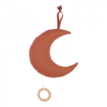 Decoratiune  muzicala pentru bebelusi - luna - Pure Rust - Little Dutch Decoratiune  muzicala pentru bebelusi - luna - Pure Rust - Little Dutch