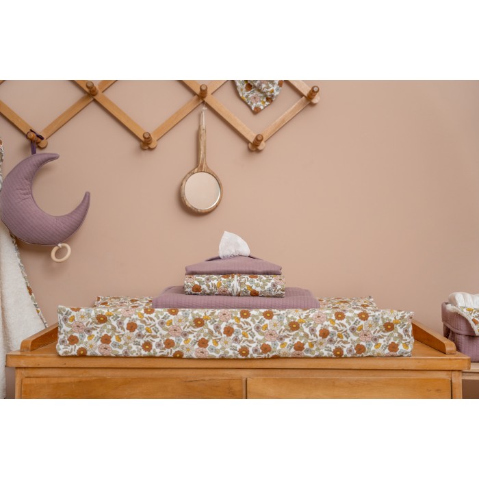 Husa pentru salteluta pentru schimbat scutece - Vintage Little Flowers - Little Dutch