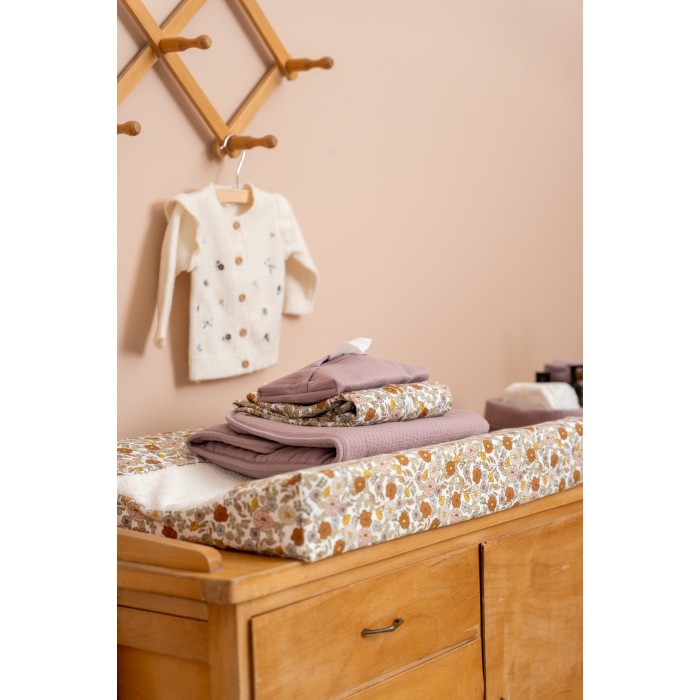 Husa pentru salteluta pentru schimbat scutece - Vintage Little Flowers - Little Dutch