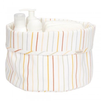 Cos de depozitare rotund pentru comoda de infasat - Vintage Sunny Stripes - Little Dutch Cos de depozitare rotund pentru comoda de infasat - Vintage Sunny Stripes - Little Dutch