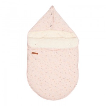 Sac pentru carucior si scoica auto - Little Pink Flowers - Little Dutch