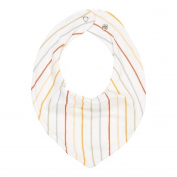 Baveta bandana dublata - Vintage Sunny Stripes - Little Dutch