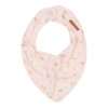 Baveta bandana dublata - Little Pink Flowers - Little Dutch