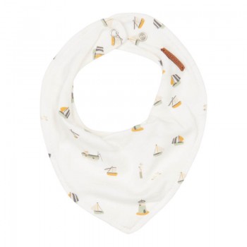 Baveta bandana dublata - Sailors Bay White - Little Dutch Baveta bandana dublata - Sailors Bay White - Little Dutch