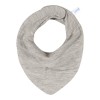 Baveta bandana dublata - Pure Grey - Little Dutch