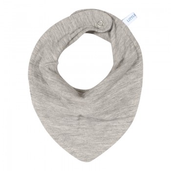 Baveta bandana dublata - Pure Grey - Little Dutch Baveta bandana dublata - Pure Grey - Little Dutch