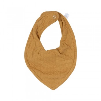 Baveta bandana dublata - Pure Ochre - Little Dutch Baveta bandana dublata - Pure Ochre - Little Dutch