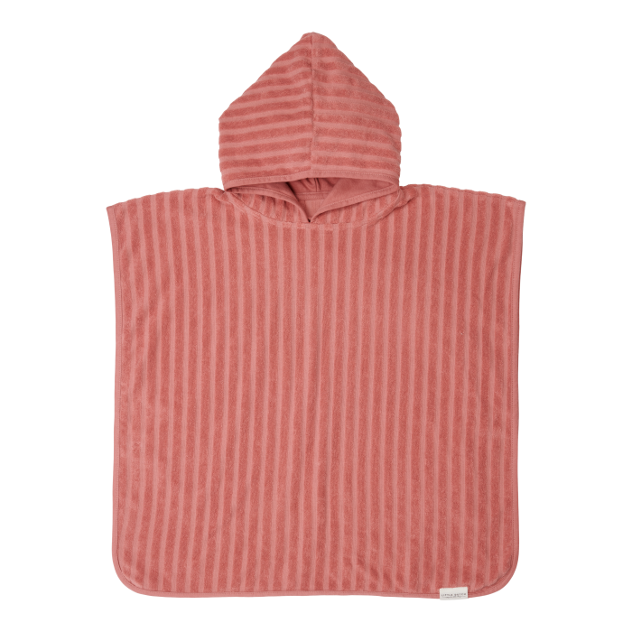 Poncho pentru plaja din bumbac - Pink Blush - Little Dutch