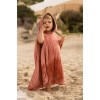 Poncho pentru plaja din bumbac - Pink Blush - Little Dutch