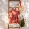 Poncho pentru plaja din bumbac - Pink Blush - Little Dutch