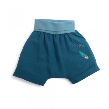 Pantaloni scurti din muselina - ZENON - Le voyage d'Ólga - Moulin Roty Pantaloni scurti din muselina - ZENON - Le voyage d'Ólga - Moulin Roty