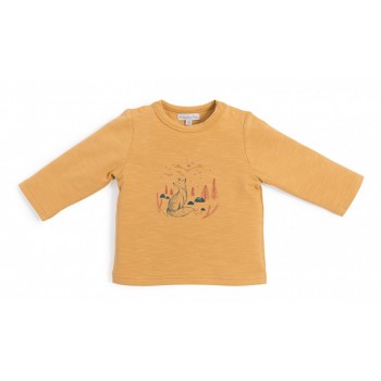 Bluza cu maneca lunga in culoarea curry - ASTRO - Le voyage d'Ólga - Moulin Roty