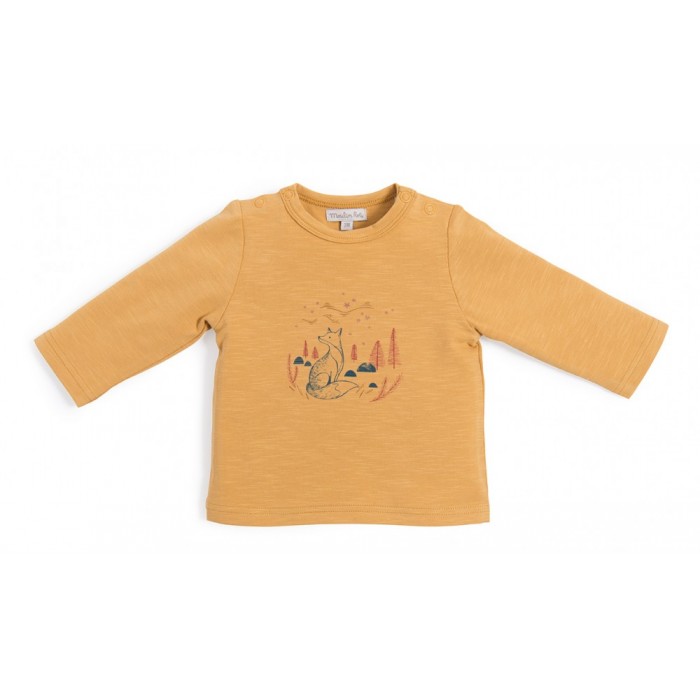 Bluza cu maneca lunga in culoarea curry - ASTRO - Le voyage d'Ólga - Moulin Roty