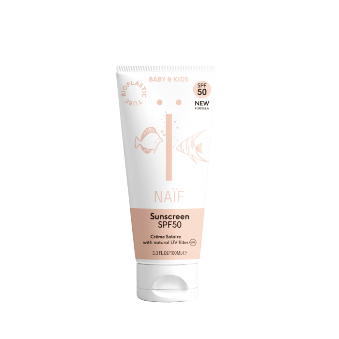 Crema cu protectie solara SPF 50 - Bebelusi si copii  - 100 ml - Naïf