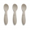 Set 3 lingurite din silicon Ella - Cobblestone -  Nuuroo