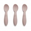 Set 3 lingurite din silicon Ella - Woodrose -  Nuuroo