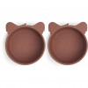 Set 2 boluri din silicon Rosa - Mahogany - Nuuroo