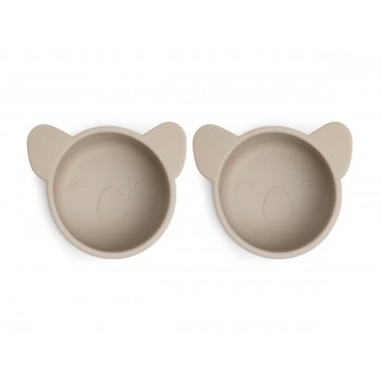 Set 2 boluri din silicon Rosa - Cobblestone - Nuuroo