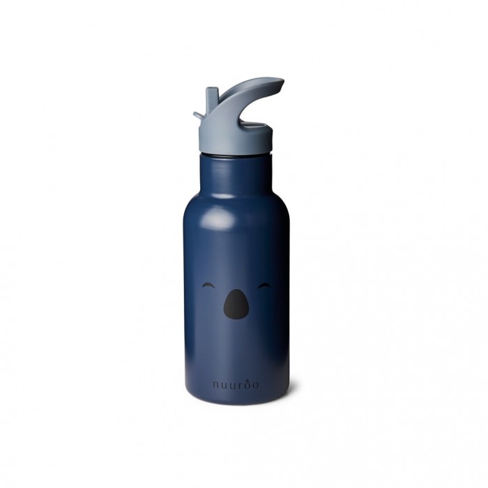 Sticla termos din otel inoxidabil - 350 ml - Panda - Black Iris - Nuuroo