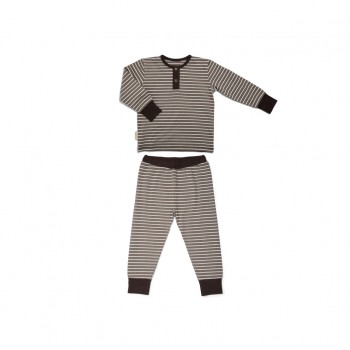 Pijama din bumbac organic pentru copii - Sara - Falcon - Nuuroo Pijama din bumbac organic pentru copii - Sara - Falcon - Nuuroo
