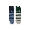 Sosetute din bumbac organic - set 2 bucati - Dark Green- Nuuroo