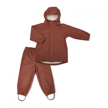 Costum impermeabil pentru ploaie - Carla - Mahogany - Multi Mix - Nuuroo Costum impermeabil pentru ploaie - Carla - Mahogany - Multi Mix - Nuuroo