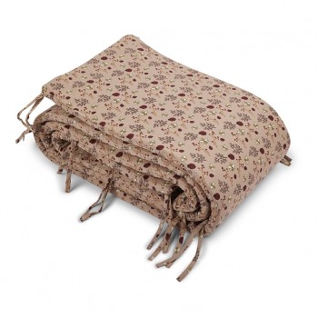 Protectie pentru patut - 360 x 30 cm - Leslie - Sand - Flower bee - Nuuroo Protectie pentru patut - 360 x 30 cm - Leslie - Sand - Flower bee - Nuuroo