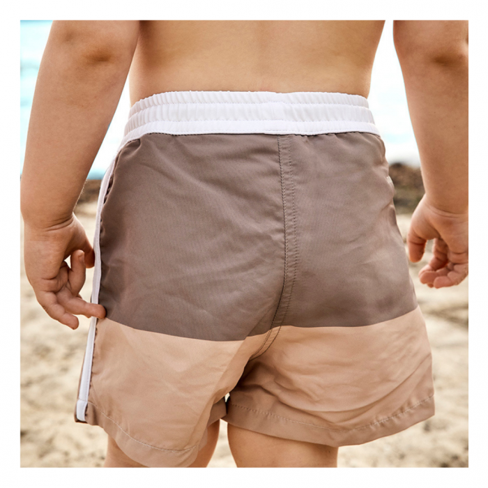 Sort de baie pentru copii cu protectie UV 50+ - Milo - Light Brown/Warm Green - Nuuroo