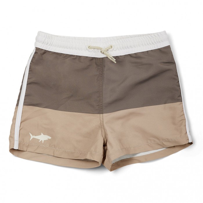 Sort de baie pentru copii cu protectie UV 50+ - Milo - Light Brown/Warm Green - Nuuroo