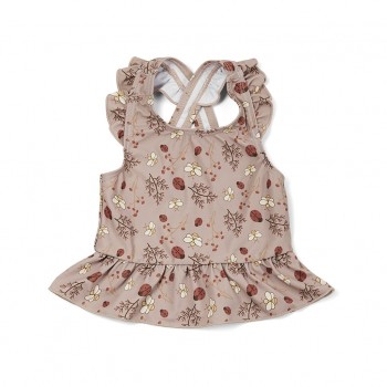 Costum de baie cu 2 piese cu protectie UV 50+ - Gia - Sand Flower Bee - Nuuroo