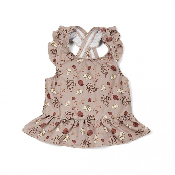 Costum de baie cu 2 piese cu protectie UV 50+ - Gia - Sand Flower Bee - Nuuroo