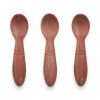 Set 3 lingurite din silicon Ella - Red - Nuuroo