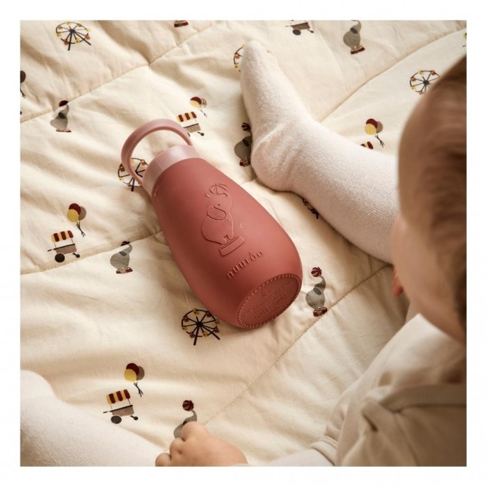 Sticla din silicon - 350 ml - Mahogany - Nuuroo