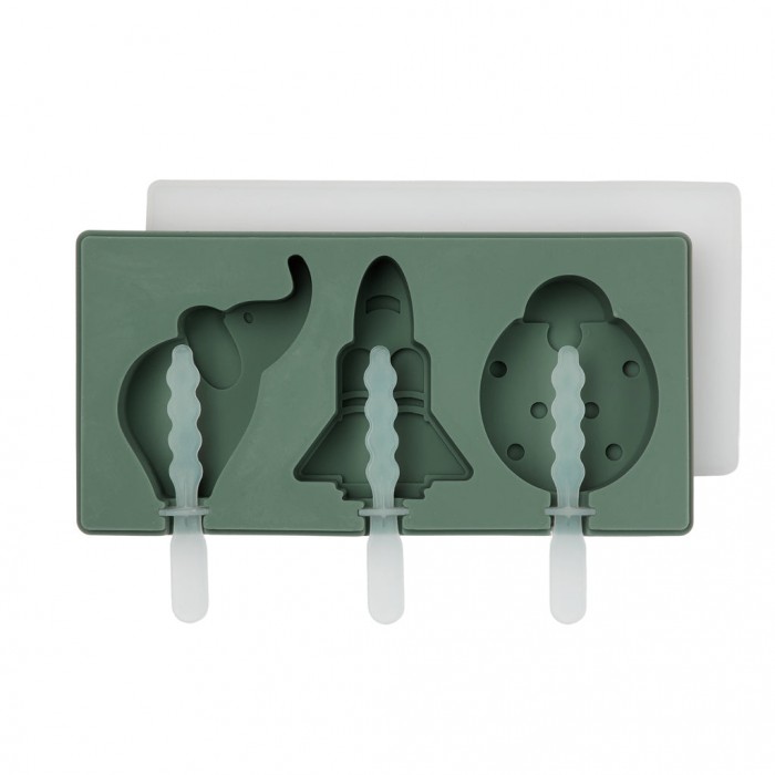 Forme din silicon pentru inghetata - Dusty Green - Nuuroo