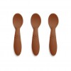 Set 3 lingurite din silicon Ella - Caramel Cafe - Nuuroo