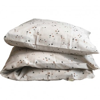 Lenjerie din bumbac pentru patut - 70 x 100 cm - DOTS - Petú Petú