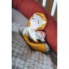 Doudou comforter din muselina din bumbac organic - leu - Kikadu Truly Organic