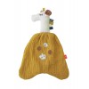 Doudou comforter din muselina din bumbac organic - girafa - ocru - Kikadu Truly Organic