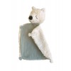 Doudou comforter din muselina din bumbac organic - Urs polar - Kikadu Truly Organic