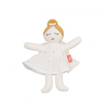 Papusa textila din bumbac organic - Ingeras mic - Kikadu Truly Organic