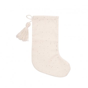 Soseta din muselina de bumbac organic pentru cadouri de Craciun - Sparkling - Kikadu Truly Organic Soseta din muselina de bumbac organic pentru cadouri de Craciun - Sparkling - Kikadu Truly Organic